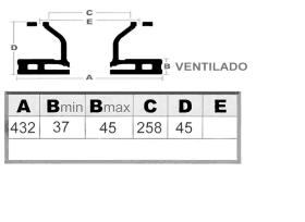 Casals 55350KU - Disco freno DAF